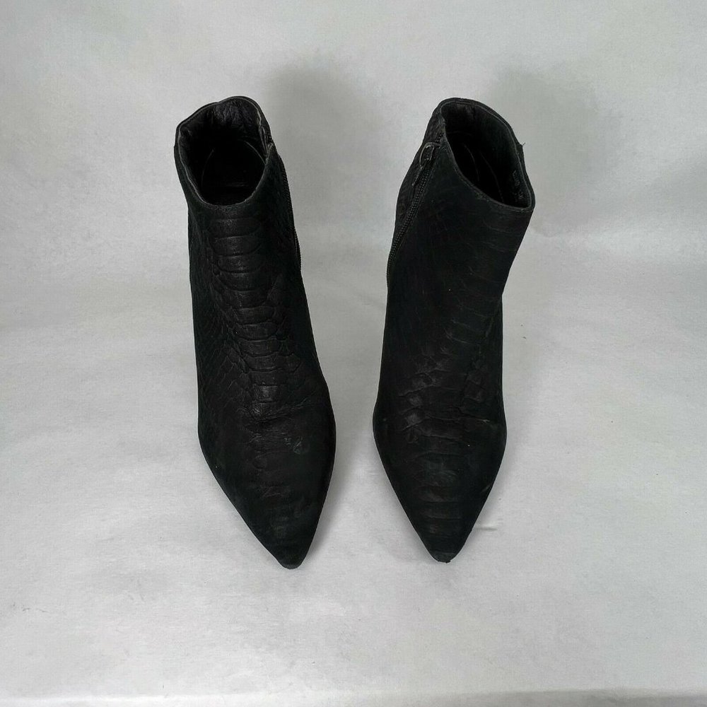 Steve Madden Stiletto Romper Bootie Women’s Size 10M Black Leather